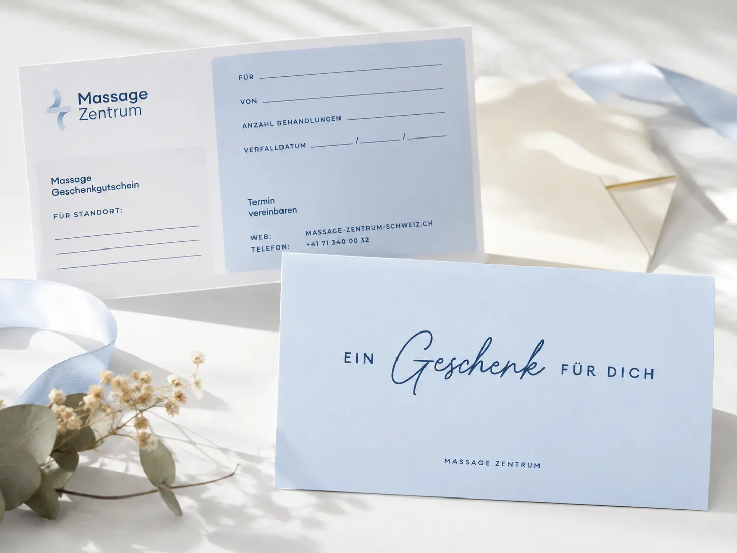 Massage-Gutschein für eine Behandlung im Massage Zentrum Oftringen
