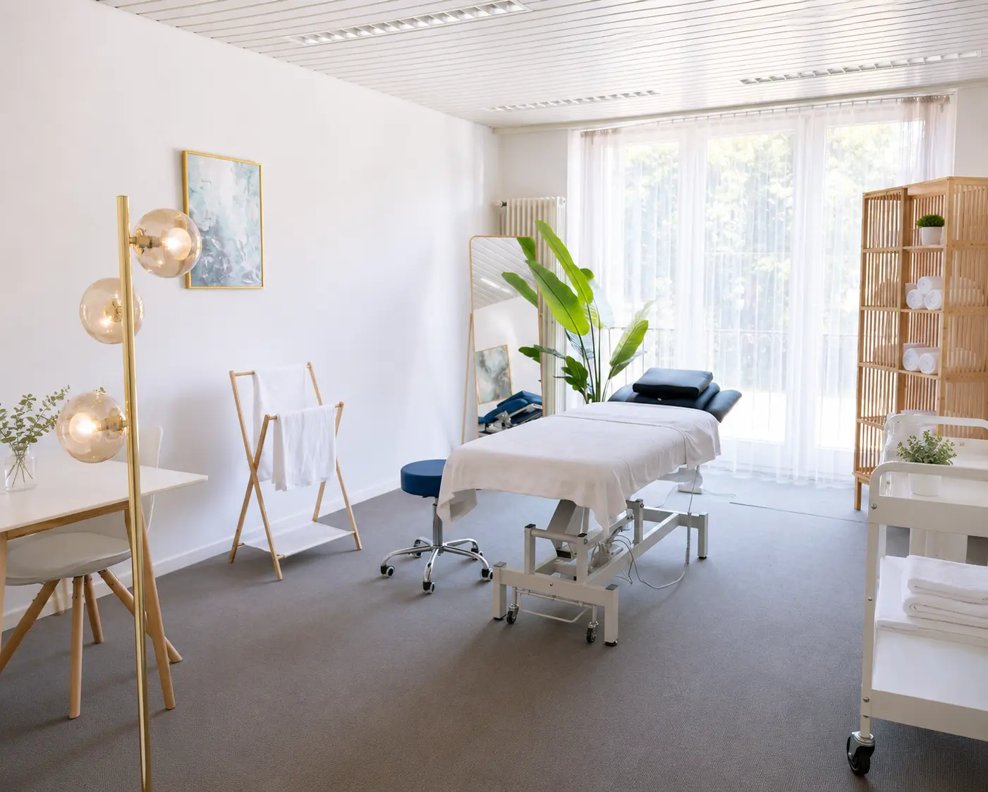 Behandlungsraum des Massage Zentrums Oftringen an der Frikartstrasse 1
